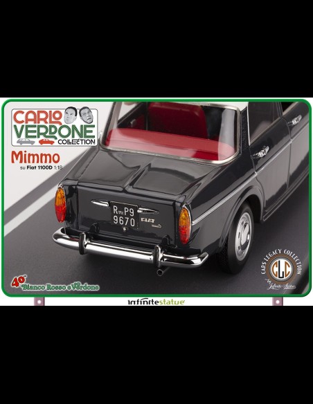 INFINITE STATUE - Mimmo su Fiat 1100 1/18 Resin Car