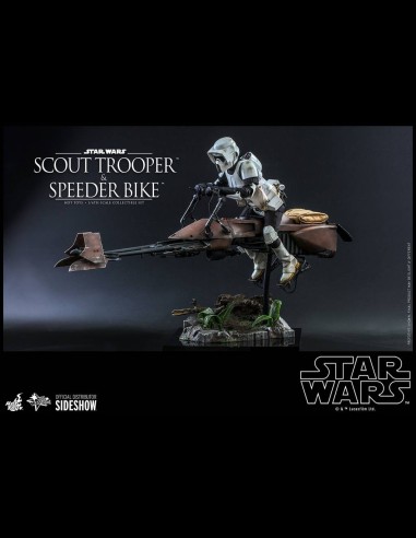HOT TOYS - Star Wars: Return of the Jedi - Scout Trooper and Speeder Bike 1:6 Scale Figure Set