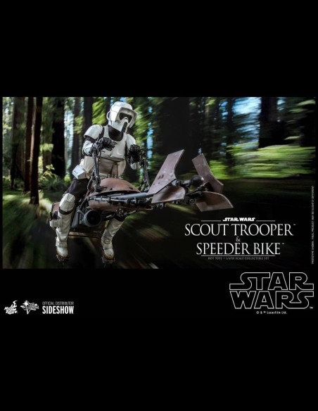 HOT TOYS - Star Wars: Return of the Jedi - Scout Trooper and Speeder Bike 1:6 Scale Figure Set