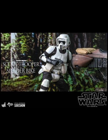 HOT TOYS - Star Wars: Return of the Jedi - Scout Trooper and Speeder Bike 1:6 Scale Figure Set