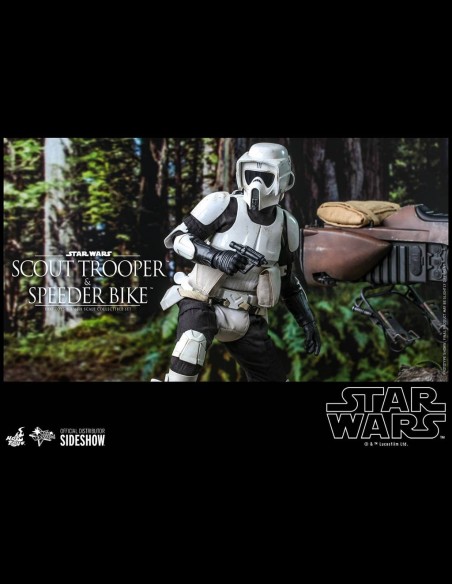 HOT TOYS - Star Wars: Return of the Jedi - Scout Trooper and Speeder Bike 1:6 Scale Figure Set