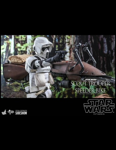 HOT TOYS - Star Wars: Return of the Jedi - Scout Trooper and Speeder Bike 1:6 Scale Figure Set