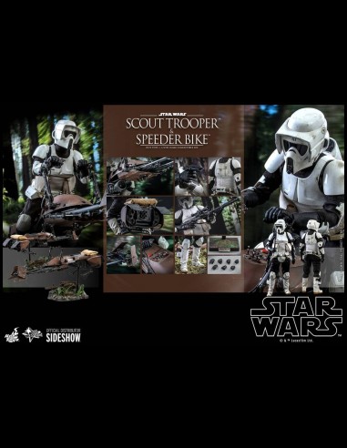 HOT TOYS - Star Wars: Return of the Jedi - Scout Trooper and Speeder Bike 1:6 Scale Figure Set