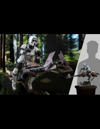 HOT TOYS - Star Wars: Return of the Jedi - Scout Trooper and Speeder Bike 1:6 Scale Figure Set