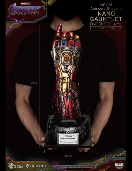 BEAST KINGDOM - Avengers: Endgame Nano Gauntlet Master Craft Statua