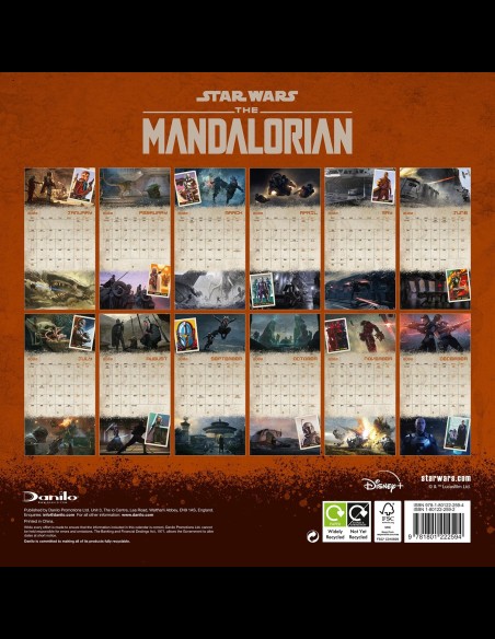 The Mandalorian 2022 Gift Box Set Calendario+Agenda+Penna