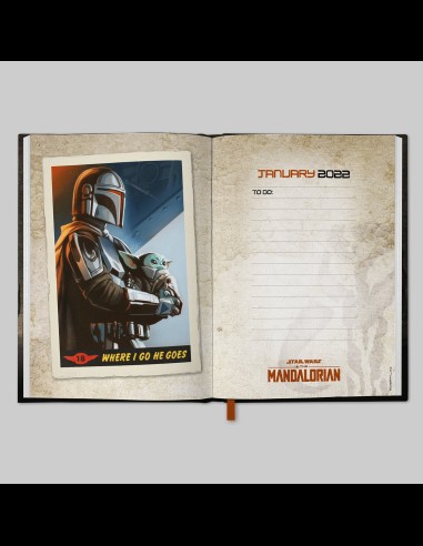 The Mandalorian 2022 Gift Box Set Calendario+Agenda+Penna