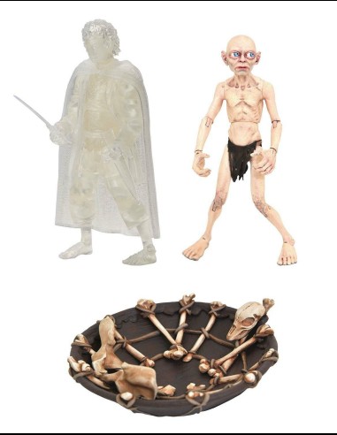 DIAMOND - LOTR Frodo & Gollum Action F. Box Set Red Book of Westmarch SDCC 2021 Exclusive 10 cm