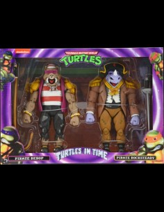 NECA - TMNT Turtles in Time Rocksteady & Bebop 2pack