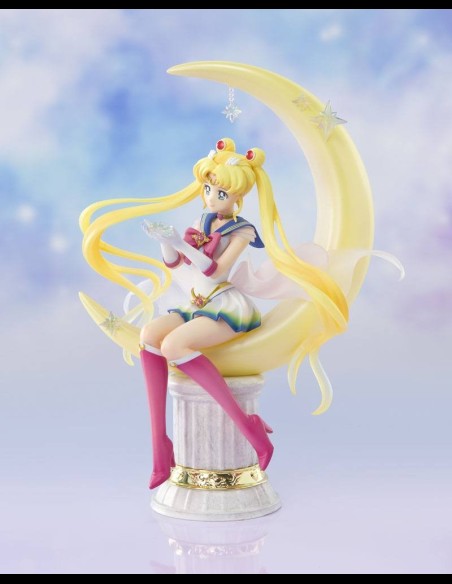 BANDAI - Sailor Moon Eternal Figuarts ZERO Chouette PVC Statue Super Sailor Moon Bright Moon 19 cm