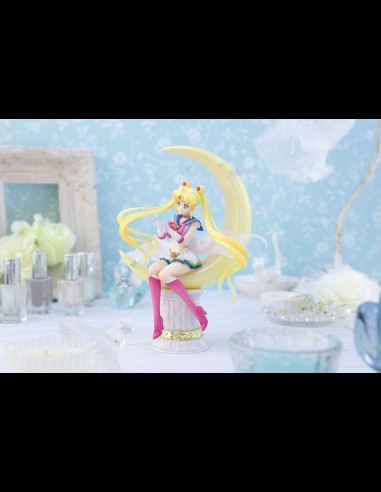 BANDAI - Sailor Moon Eternal Figuarts ZERO Chouette PVC Statue Super Sailor Moon Bright Moon 19 cm