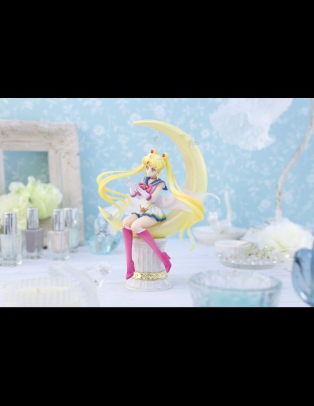 BANDAI - Sailor Moon Eternal Figuarts ZERO Chouette PVC Statue Super Sailor Moon Bright Moon 19 cm
