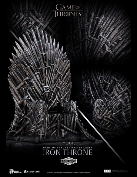 BEAST KINGDOM - Game of Thrones Iron Throne Mastercraft Statua