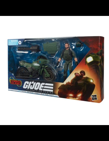 HASBRO - G.I. Joe Classified Series Cobra Island Action Figure 2021 Alvin Breaker Kibbey with Ram Cycle 15 cm
