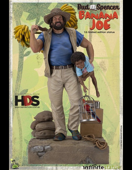 INFINITE STATUE - Bud Spencer as Banana Joe Old & Rare 1/6 Resin Statue 