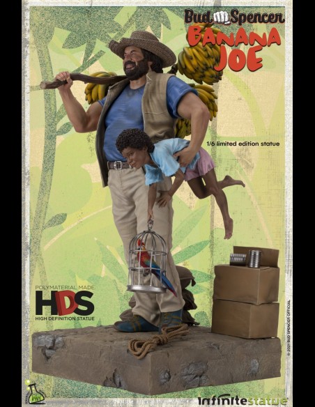 INFINITE STATUE - Bud Spencer as Banana Joe Old & Rare 1/6 Resin Statue 