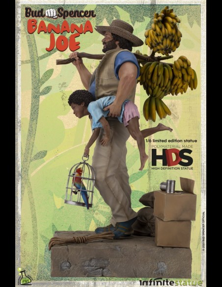 INFINITE STATUE - Bud Spencer as Banana Joe Old & Rare 1/6 Resin Statue 