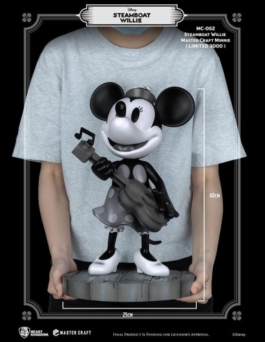 BEAST KINGDOM - Steamboat Willie Minnie Mastercraft Statua