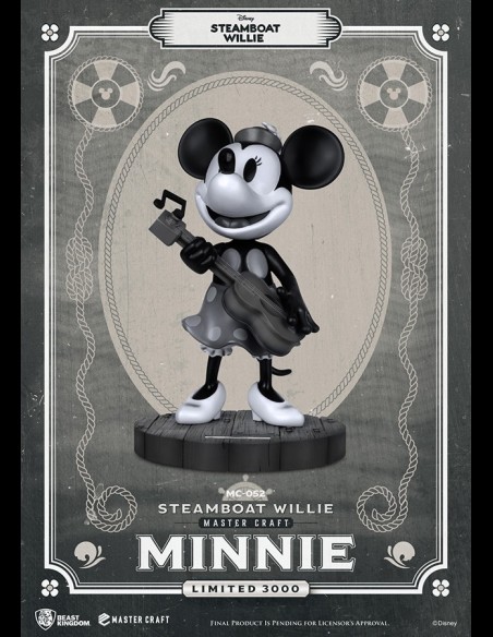 BEAST KINGDOM - Steamboat Willie Minnie Mastercraft Statua