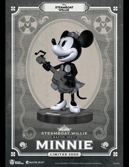 BEAST KINGDOM - Steamboat Willie Minnie Mastercraft Statua