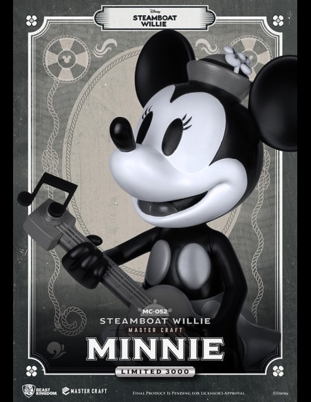 BEAST KINGDOM - Steamboat Willie Minnie Mastercraft Statua