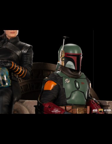 IRON STUDIOS DELUXE - Mandalorian Boba Fett and Fennec 1/10 statua