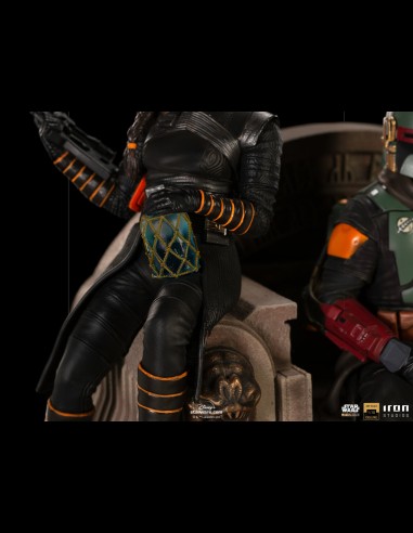IRON STUDIOS DELUXE - Mandalorian Boba Fett and Fennec 1/10 statua