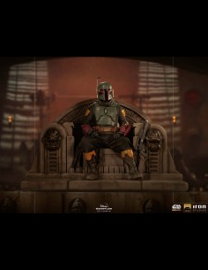 IRON STUDIOS - Mandaloria Boba Fett on Throne 1/10 statua