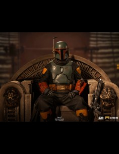 IRON STUDIOS - Mandaloria Boba Fett on Throne 1/10 statua 2