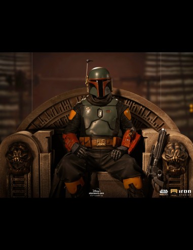 IRON STUDIOS - Mandaloria Boba Fett on Throne 1/10 statua