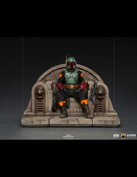 IRON STUDIOS - Mandaloria Boba Fett on Throne 1/10 statua