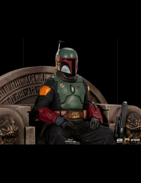 IRON STUDIOS - Mandaloria Boba Fett on Throne 1/10 statua
