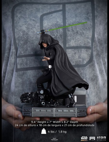 IRON STUDIOS - Mandalorian Luke Skywalker Combat Statua 1/10