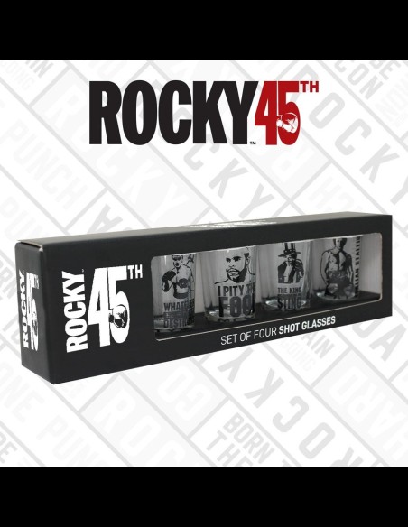 FANATTIK - Rocky Shotglass 4-Pack 45th Anniversary
