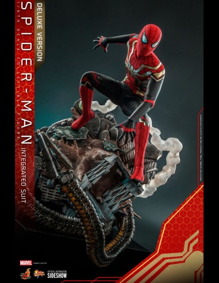 HOT TOYS DELUXE - Marvel: Spider-Man No Way Home - Spider-Man Integrated Suit 1:6 Scale Figure