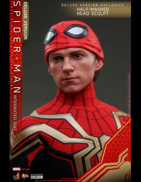 HOT TOYS DELUXE - Marvel: Spider-Man No Way Home - Spider-Man Integrated Suit 1:6 Scale Figure