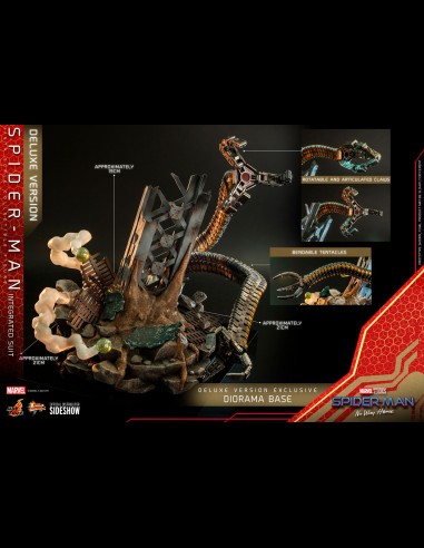HOT TOYS DELUXE - Marvel: Spider-Man No Way Home - Spider-Man Integrated Suit 1:6 Scale Figure