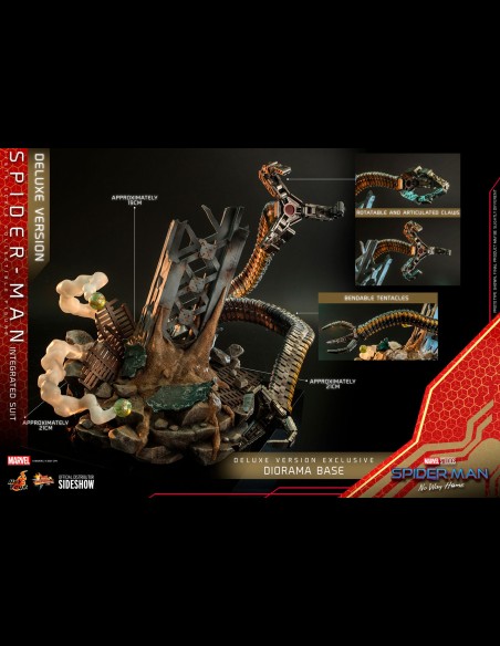 HOT TOYS DELUXE - Marvel: Spider-Man No Way Home - Spider-Man Integrated Suit 1:6 Scale Figure
