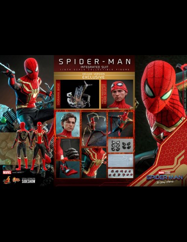 HOT TOYS DELUXE - Marvel: Spider-Man No Way Home - Spider-Man Integrated Suit 1:6 Scale Figure