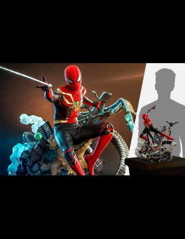 HOT TOYS DELUXE - Marvel: Spider-Man No Way Home - Spider-Man Integrated Suit 1:6 Scale Figure