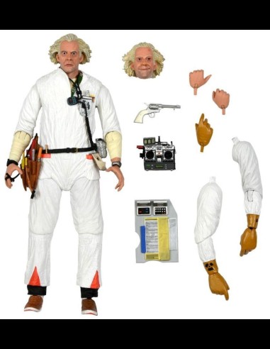 NECA - Ritorno al Futuro Doc Brown 1985 Ultimate A.Figure