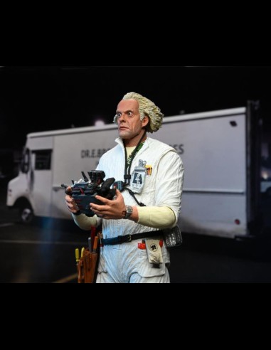 NECA - Ritorno al Futuro Doc Brown 1985 Ultimate A.Figure