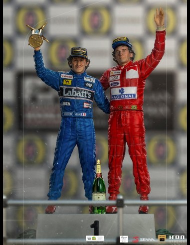 IRON STUDIOS - Prost and Senna Last Podium 1/10 DLX statua