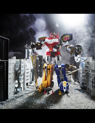 HASBRO - Mighty Morphin Power Rangers Lightning Collection Zord Ascension Project Action Figure 2022 1/144 Dino Megazord 28 cm