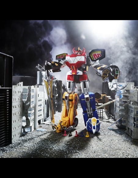 HASBRO - Mighty Morphin Power Rangers Lightning Collection Zord Ascension Project Action Figure 2022 1/144 Dino Megazord 28 cm