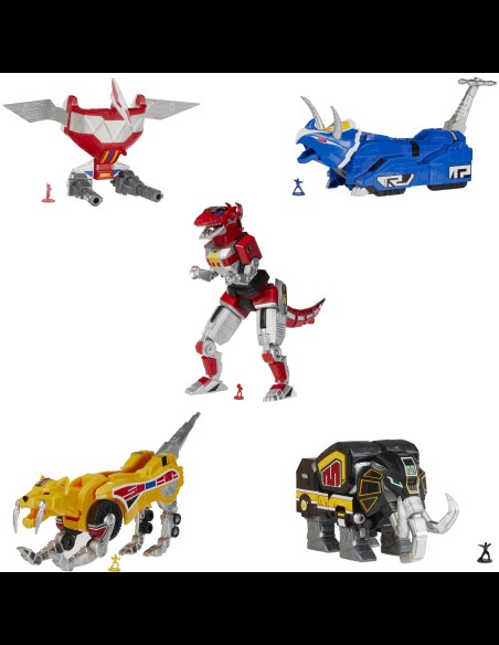 HASBRO - Mighty Morphin Power Rangers Lightning Collection Zord Ascension Project Action Figure 2022 1/144 Dino Megazord 28 cm