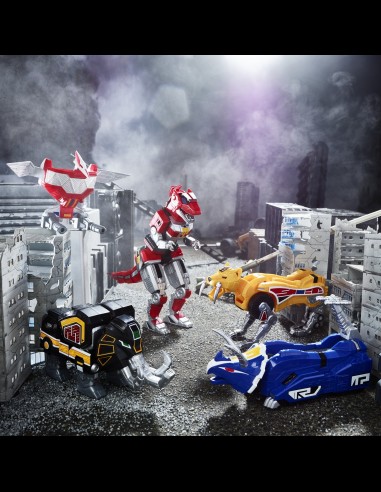 HASBRO - Mighty Morphin Power Rangers Lightning Collection Zord Ascension Project Action Figure 2022 1/144 Dino Megazord 28 cm