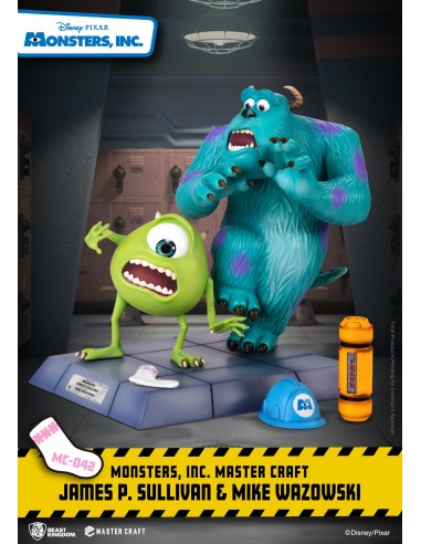 BEAST KINGDOM - Monsters Inc. Sulley & Mike Master Craft statua