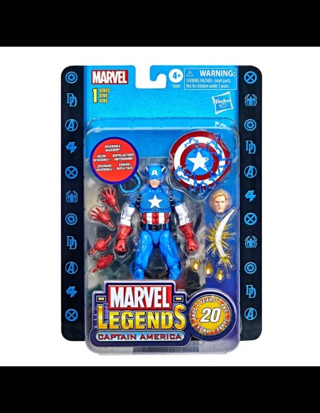 HASBRO - Marvel Legends 20th Anniversary Series 1 Action Figure 2022 Captain America 15 cm