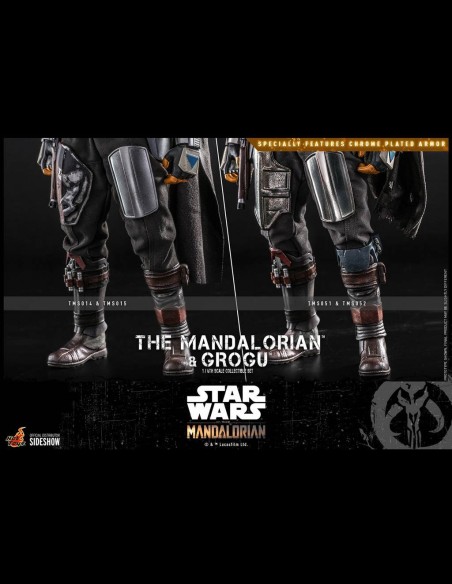 HOT TOYS - Star Wars: The Mandalorian - The Mandalorian and Grogu 1:6 Scale Figure Set